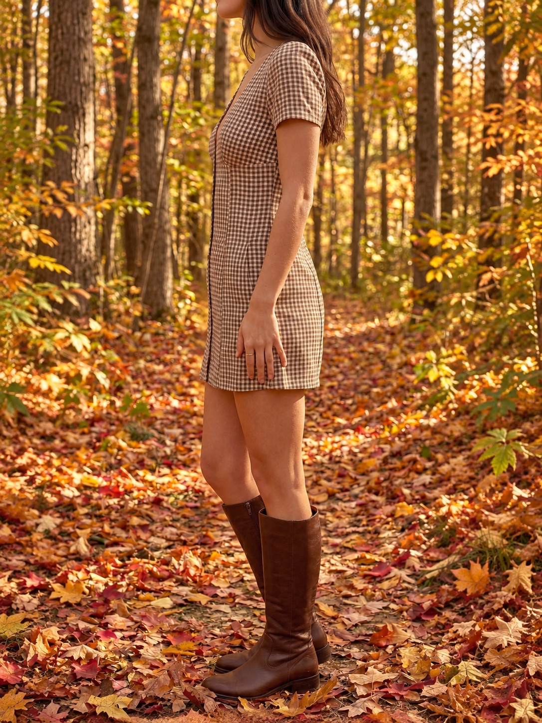 Gingham Mini Dress
